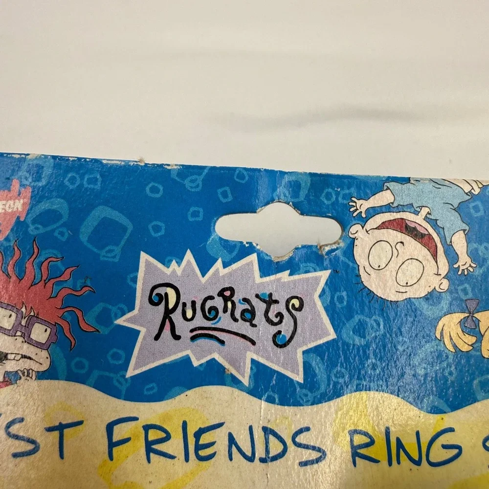 Vintage 1998 Rugrats Best Friends Ring Set Angelica Chuckie Nickelodeon 90s Toy